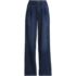 Women's Soft Denim High Rise Pleated Wide Leg Trousers, Front
