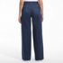 Women's Soft Denim High Rise Pleated Wide Leg Trousers, Back