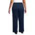 Women's Plus Size Soft Denim High Rise Pleated Wide Leg Trousers, Back