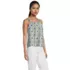 Women's Poplin Square Neck Sleeveless Shell, Front