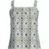 Women's Poplin Square Neck Sleeveless Shell, Front