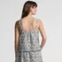 Women's Poplin Square Neck Sleeveless Shell, Back