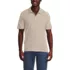 Men's Short Sleeve Cotton Linen Polo, Front