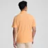 Men's Short Sleeve Cotton Linen Polo, Back