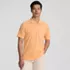 Men's Short Sleeve Cotton Linen Polo, Front