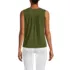 Women's Linen Blend Smocked Flowy Tank, Back