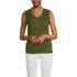 Women's Linen Blend Smocked Flowy Tank, Front