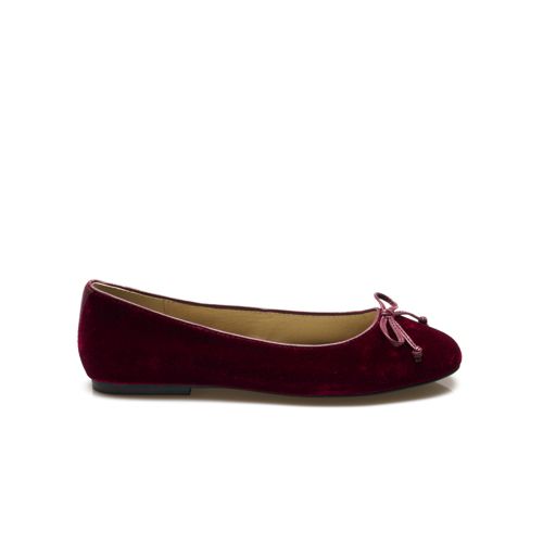  Lands' End Ballerinas Mit Schleife, Damen, Größe:36 Regular, Rot, Leder, By Lands' End 