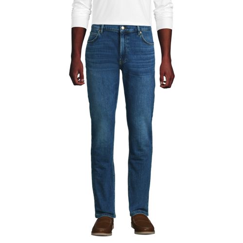  Lands' End Stretch-denim Jeans Straight Fit, Herren, Größe:46 81 Regular, Blau, Baumwolle/baumwoll-mischung, By Lands' End 