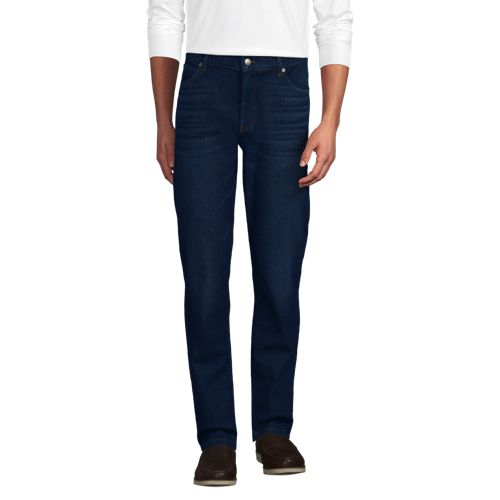  Lands' End Stretch-denim Jeans Straight Fit, Herren, Größe:46 81 Regular, Blau, Baumwolle/baumwoll-mischung, By Lands' End 