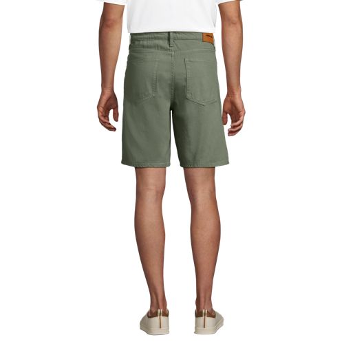  Lands' End Soft Comfort Jeans-shorts Im Leinenmix, Herren, Größe:46 Regular, Grün, Baumwolle/leinen/baumwoll-mischung, By Lands' End 