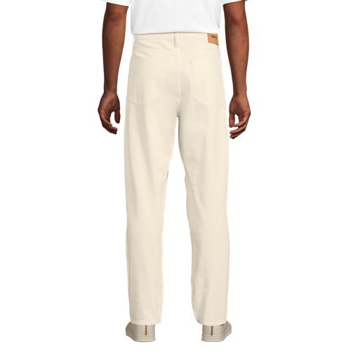  Lands' End Soft Comfort Straight Fit Jeans Im Leinenmix, Herren, Größe:46 76 Regular, Weiß, Baumwolle/leinen/baumwoll-mischung, By Lands' End 