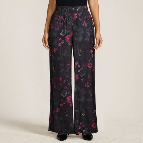  Lands' End Fließende Palazzohose, Damen, Größe:36 Regular, Rot, Polyester, By Lands' End 