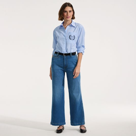 Women's Wide Leg Jeans | Lands' End