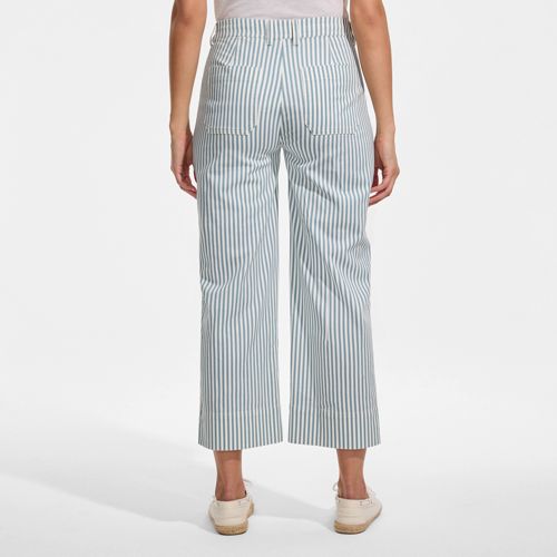  Lands' End Weite 7/8-chinos, Damen, Größe:34 Regular, Blau, Baumwolle/lyocell (viskose)/baumwoll-mischung, By Lands' End 