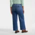 Women's Plus Size Recover Denim Mid Rise Wide Leg Ankle Jeans, Back