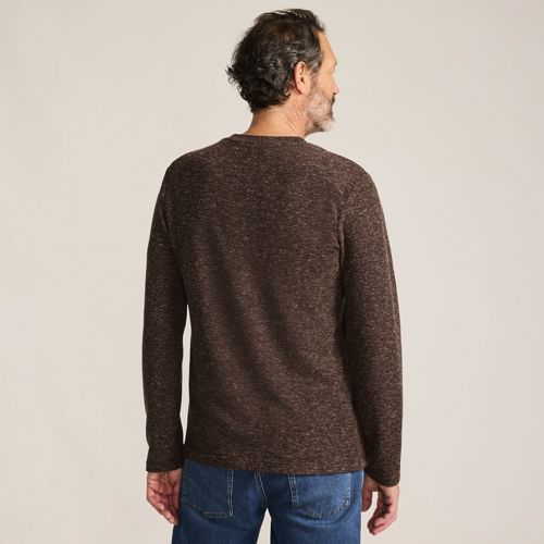  Lands' End Struktur-shirt Mit Leinen, Herren, Größe:44-46 Regular, Braun, Leinen/polyester/polyester-mischung, By Lands' End 