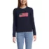Women's American Flag Drifter Cable Sweater, Front