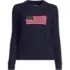 Women's American Flag Drifter Cable Sweater, Front