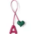 Letter A Faux Leather Bag Charm, Front