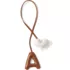 Letter A Faux Leather Bag Charm, Front