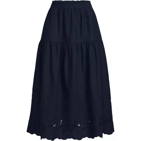 Women's Voile Eyelet Maxi Skirt - primary