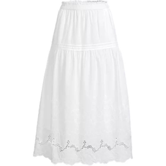 Women's Plus Size Voile Eyelet Maxi Skirt - primary