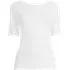 Women's Plus Size Elbow Sleeve Polished Essentials High Neck Low Back Top, Front