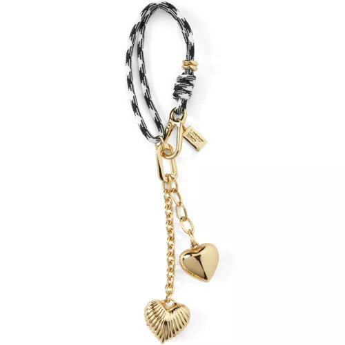 Corded Heart Bag Charm, Front