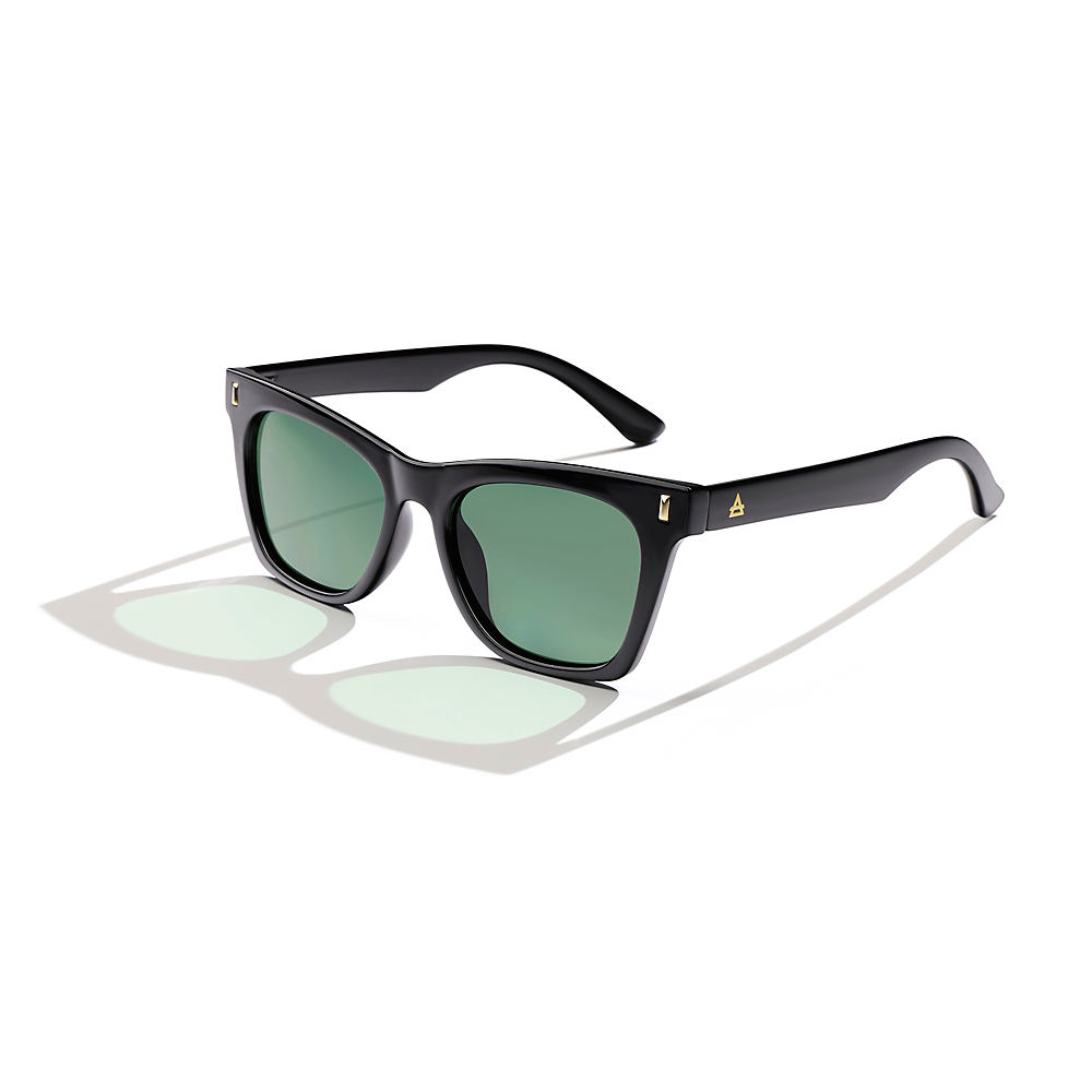 Bellatrix Cat Eye Style Sunglasses, Women, size: one size, regular, Black, by Lands' End