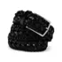 Men's Leather Braid Belt, Front