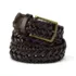 Men's Big Leather Braid Belt, Front
