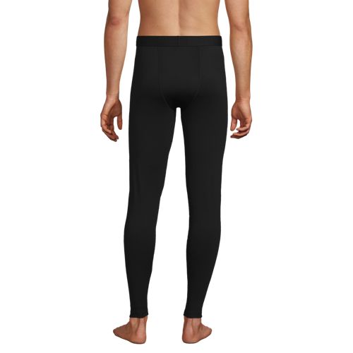  Lands' End Thermaskin Lange Unterhose, Heat Edition, Herren, Größe:44-46 Regular, Schwarz, Elasthan/polyester-mischung, By Lands' End 