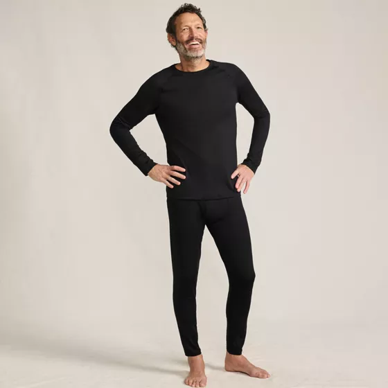 Men's Stretch Thermaskin Long Underwear Crew Base Layer - primary