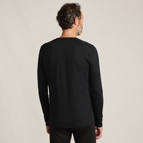  Lands' End Thermaskin Unterhemd, Heat Edition, Herren, Größe:44-46 Regular, Schwarz, Elasthan/polyester-mischung, By Lands' End 