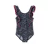 Girls Chlorine Resistant Scoop Neck Ruffle One Piece Swimsuit, alternative image