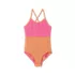 Girls Chlorine Resistant Reversible One Piece Swimsuit, alternative image