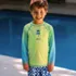 Boys Sunshade UPF 50 Chlorine Resistant Long Sleeve Crew Neck Rash Guard, alternative image