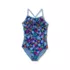 Girls Chlorine Resistant X-Back Ruffle One Piece Swimsuit, alternative image