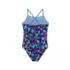 Girls Chlorine Resistant X-Back Ruffle One Piece Swimsuit, alternative image