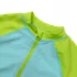 Girls Chlorine Resistant Long Sleeve One Piece Half Zip Swimsuit, alternative image