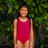 Girls Chlorine Resistant Embroidered One Piece Swimsuit, alternative image