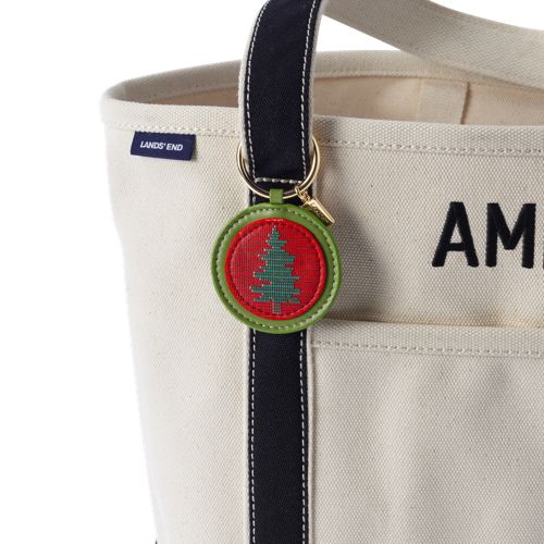 Needlepoint Tree Bag Charm - image 2