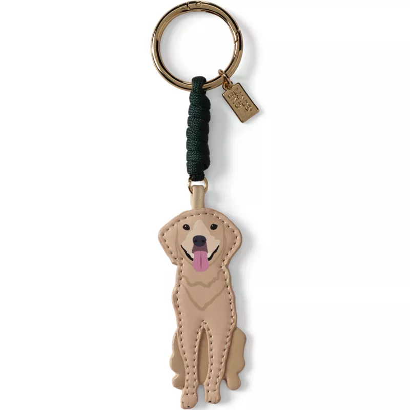 Golden Retriever Bag Charm, Front