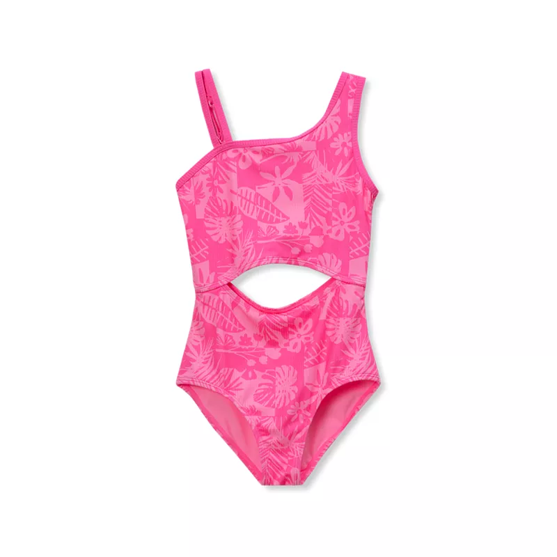 Girls Asymmetrical One Piece Swimsuit, alternative image