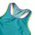Girls Chlorine Resistant Racer Back Tankini Swim Top, alternative image