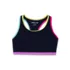 Girls Chlorine Resistant Contrast Racer Back Bikini Top, alternative image