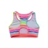 Girls Chlorine Resistant Contrast Racer Back Bikini Top, alternative image