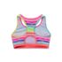 Girls Chlorine Resistant Contrast Racer Back Bikini Top, alternative image