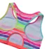 Girls Chlorine Resistant Contrast Racer Back Bikini Top, alternative image